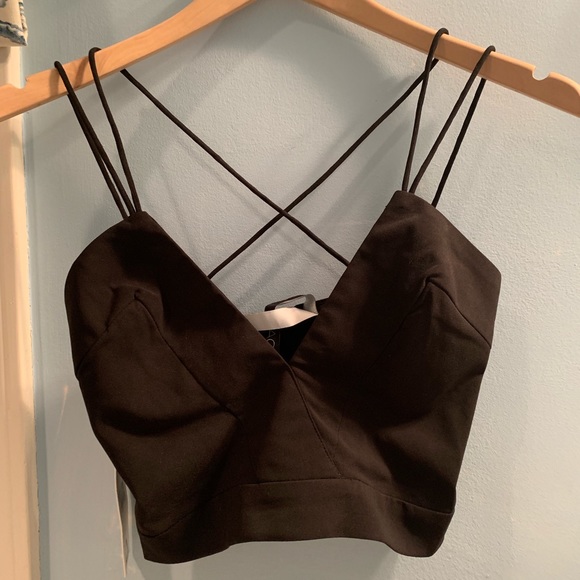 Black bralet top - Picture 2 of 5